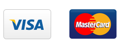 We accept Visa and Mastercard